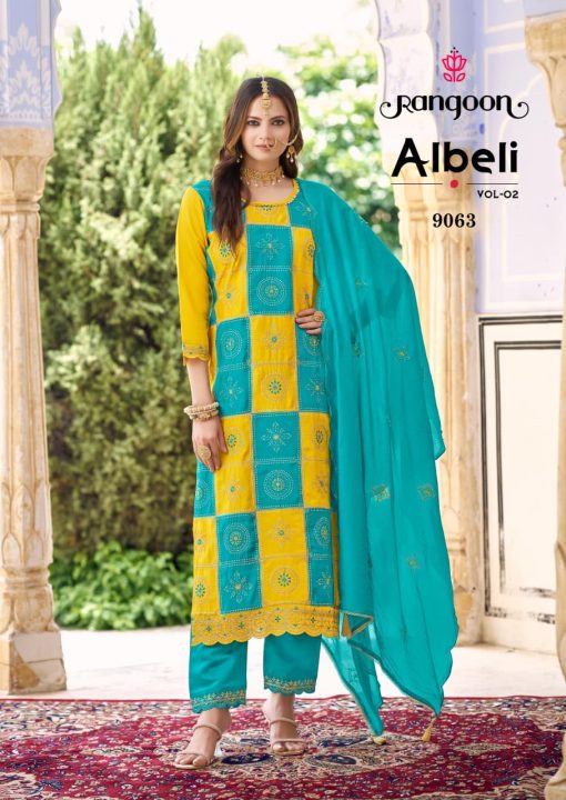 Rangoon Albeli Vol 2 by Kessi Silk Readymade Salwar Suit Catalog 4 Pcs - Image 2
