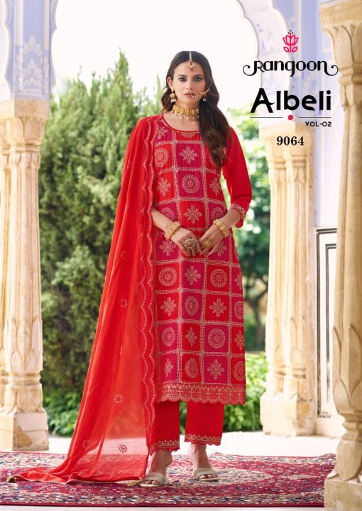 Rangoon Albeli Vol 2 by Kessi Silk Readymade Salwar Suit Catalog 4 Pcs - Image 3