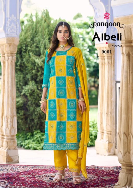 Rangoon Albeli Vol 2 by Kessi Silk Readymade Salwar Suit Catalog 4 Pcs - Image 4