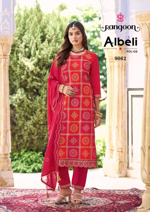 Rangoon Albeli Vol 2 by Kessi Silk Readymade Salwar Suit Catalog 4 Pcs - Image 5