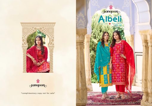 Rangoon Albeli Vol 2 by Kessi Silk Readymade Salwar Suit Catalog 4 Pcs - Image 7