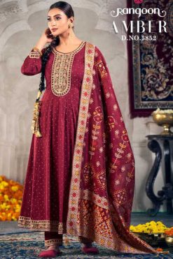 Rangoon Amber by Kessi Jacquard Readymade Salwar Suit Catalog 4 Pcs