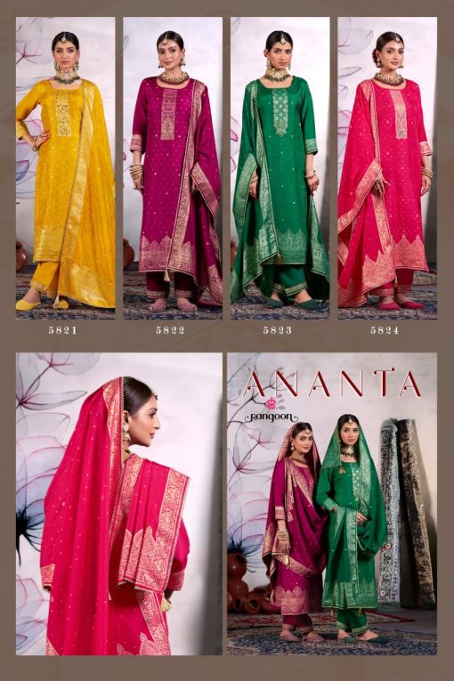 Rangoon Ananta by Kessi Viscose Readymade Salwar Suit Catalog 4 Pcs - Image 8