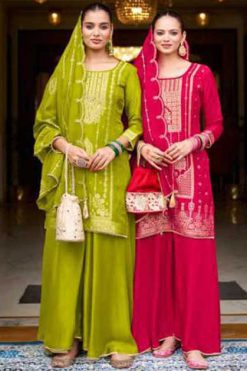 Rangoon Darpan by Kessi Jacquard Readymade Salwar Suit Catalog 4 Pcs