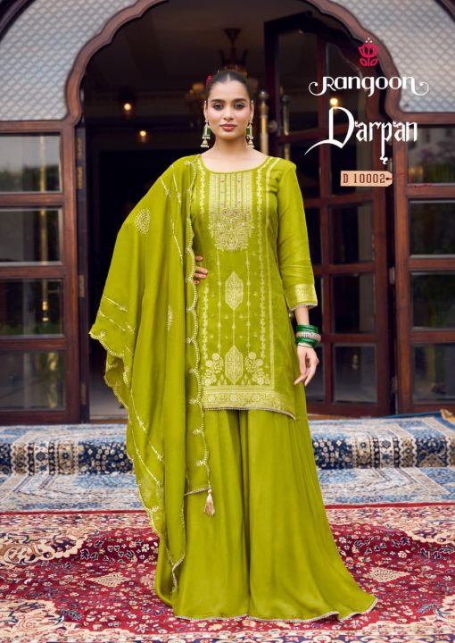 Rangoon Darpan by Kessi Jacquard Readymade Salwar Suit Catalog 4 Pcs - Image 4