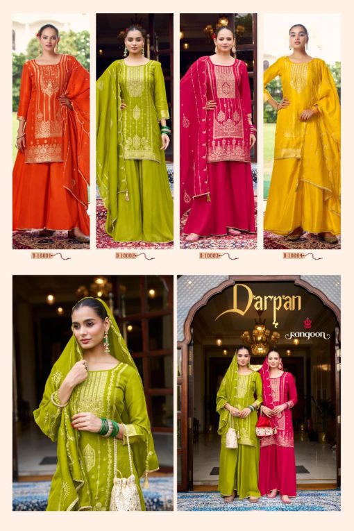 Rangoon Darpan by Kessi Jacquard Readymade Salwar Suit Catalog 4 Pcs - Image 8
