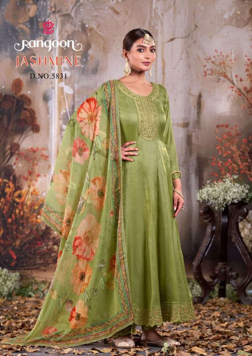 Rangoon Jashmine by Kessi Silk Readymade Salwar Suit Catalog 4 Pcs - Image 4