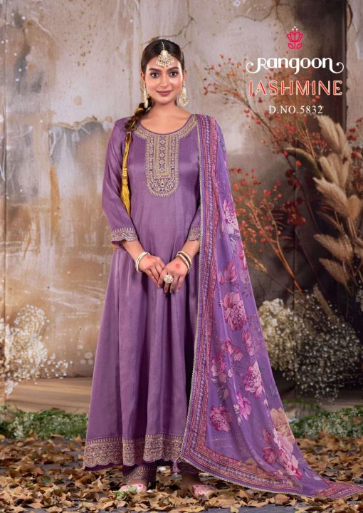 Rangoon Jashmine by Kessi Silk Readymade Salwar Suit Catalog 4 Pcs - Image 5