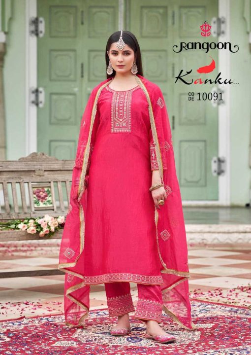 Rangoon Kanku by Kessi Fancy Readymade Salwar Suit Catalog 4 Pcs - Image 2