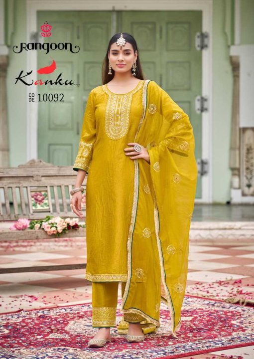 Rangoon Kanku by Kessi Fancy Readymade Salwar Suit Catalog 4 Pcs - Image 4