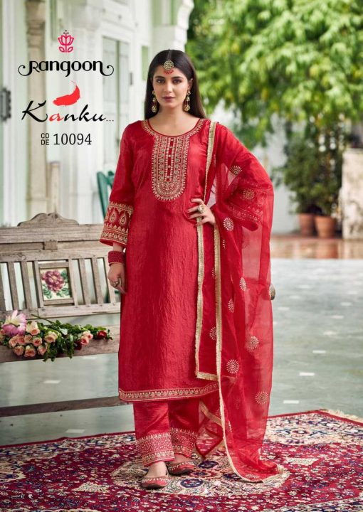 Rangoon Kanku by Kessi Fancy Readymade Salwar Suit Catalog 4 Pcs - Image 5