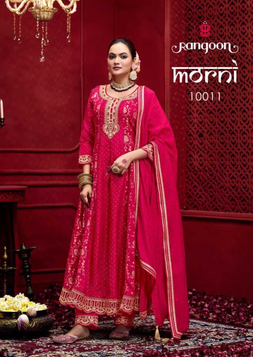 Rangoon Morni by Kessi Jacquard Readymade Salwar Suit Catalog 4 Pcs - Image 2