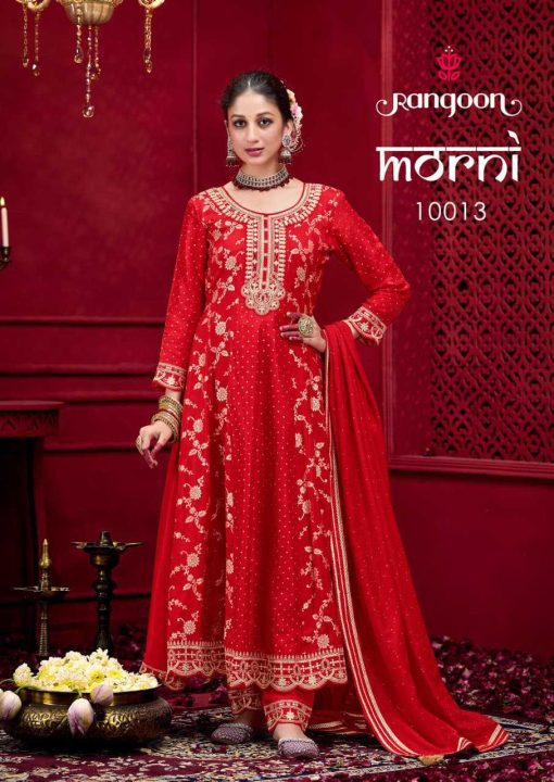 Rangoon Morni by Kessi Jacquard Readymade Salwar Suit Catalog 4 Pcs - Image 4