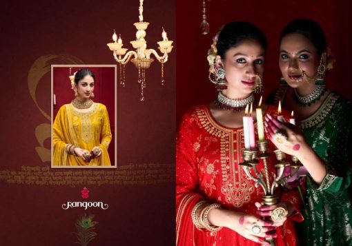 Rangoon Morni by Kessi Jacquard Readymade Salwar Suit Catalog 4 Pcs - Image 8