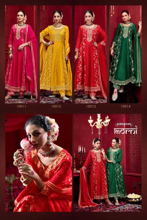 Rangoon Morni by Kessi Jacquard Readymade Salwar Suit Catalog 4 Pcs - Image 9