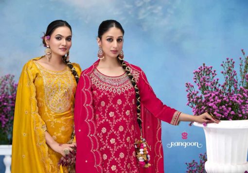 Rangoon Soumya by Kessi Jacquard Readymade Salwar Suit Catalog 4 Pcs - Image 6