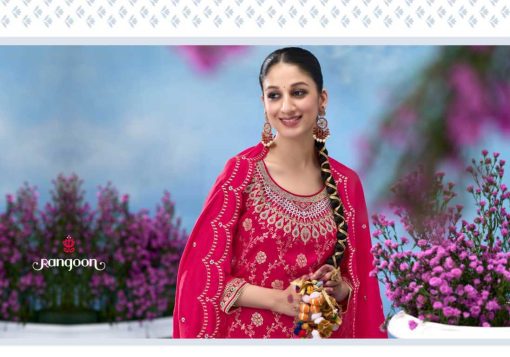 Rangoon Soumya by Kessi Jacquard Readymade Salwar Suit Catalog 4 Pcs - Image 7