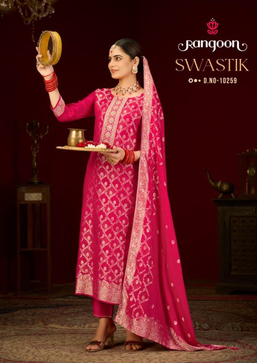 Rangoon Swastik by Kessi Viscose Readymade Salwar Suit Catalog 2 Pcs - Image 5
