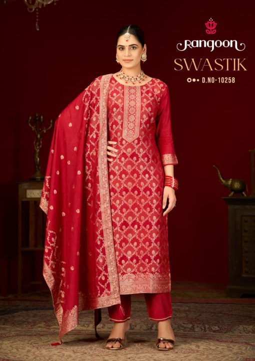 Rangoon Swastik by Kessi Viscose Readymade Salwar Suit Catalog 2 Pcs - Image 6