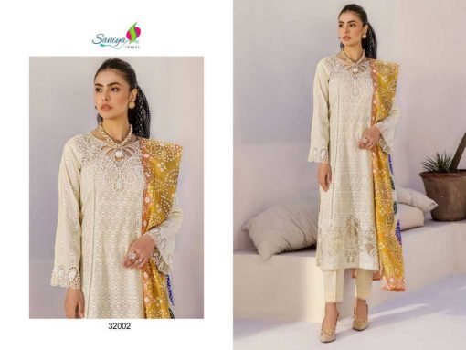 Saniya Trendz Adan Libas Chikankari Vol 32 NX Cotton Salwar Suit Catalog 3 Pcs - Image 3