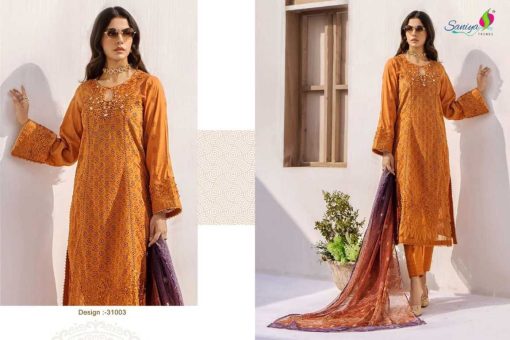Saniya Trendz Adan Libas Chikankari Vol 32 NX Cotton Salwar Suit Catalog 3 Pcs - Image 5