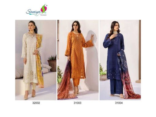 Saniya Trendz Adan Libas Chikankari Vol 32 NX Cotton Salwar Suit Catalog 3 Pcs - Image 6