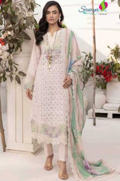 Saniya Trendz Adan Libas Chikankari Vol 34 Cotton Salwar Suit Catalog 4 Pcs
