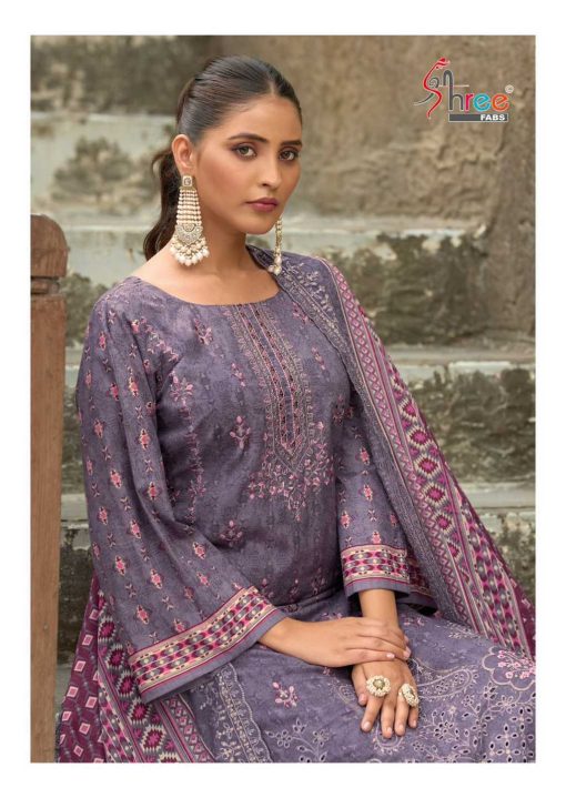 Shree Fabs Bin Saeed Lawn Collection Vol 23 Cotton Salwar Suit Catalog 6 Pcs - Image 10