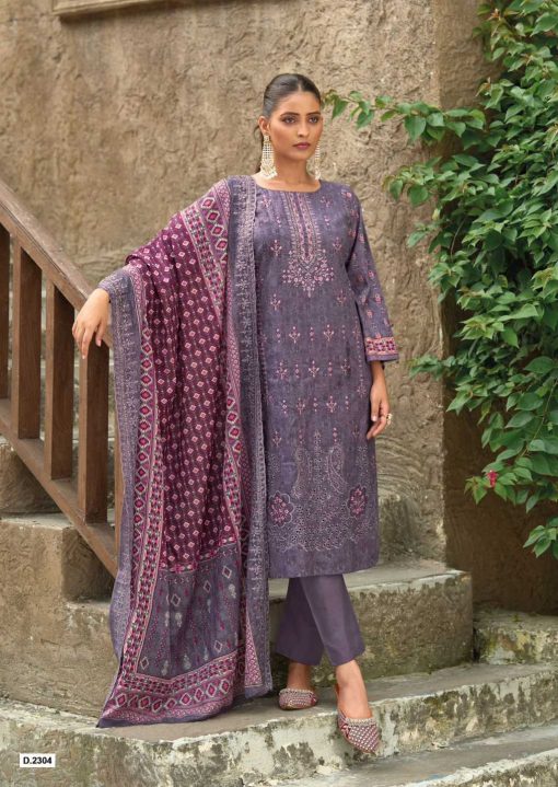 Shree Fabs Bin Saeed Lawn Collection Vol 23 Cotton Salwar Suit Catalog 6 Pcs - Image 11