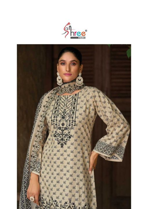 Shree Fabs Bin Saeed Lawn Collection Vol 23 Cotton Salwar Suit Catalog 6 Pcs - Image 12
