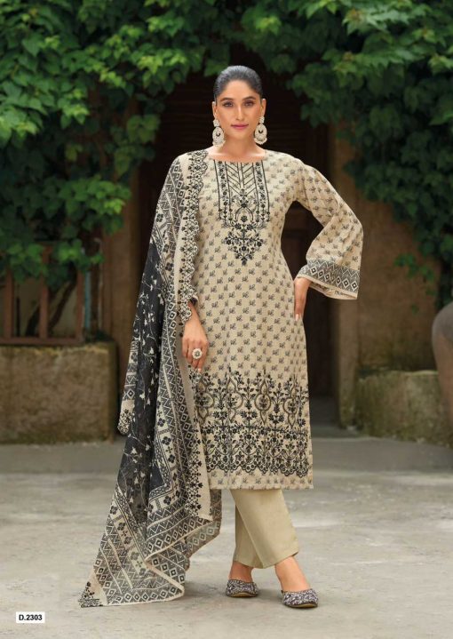 Shree Fabs Bin Saeed Lawn Collection Vol 23 Cotton Salwar Suit Catalog 6 Pcs - Image 13
