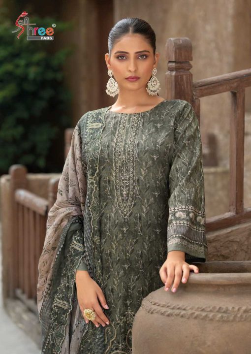 Shree Fabs Bin Saeed Lawn Collection Vol 23 Cotton Salwar Suit Catalog 6 Pcs - Image 15