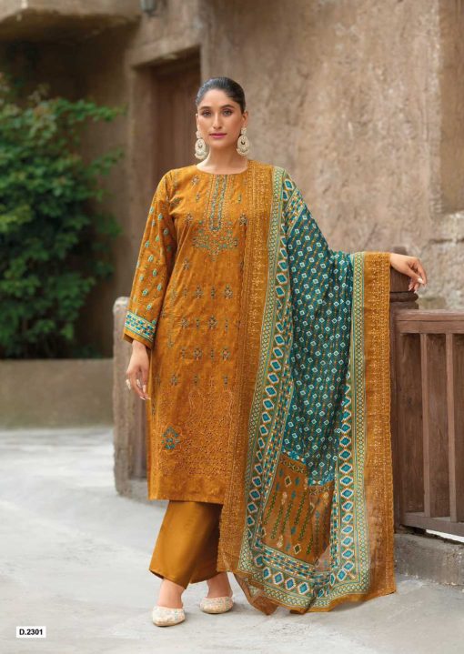 Shree Fabs Bin Saeed Lawn Collection Vol 23 Cotton Salwar Suit Catalog 6 Pcs - Image 17