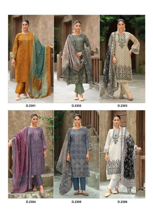 Shree Fabs Bin Saeed Lawn Collection Vol 23 Cotton Salwar Suit Catalog 6 Pcs - Image 22