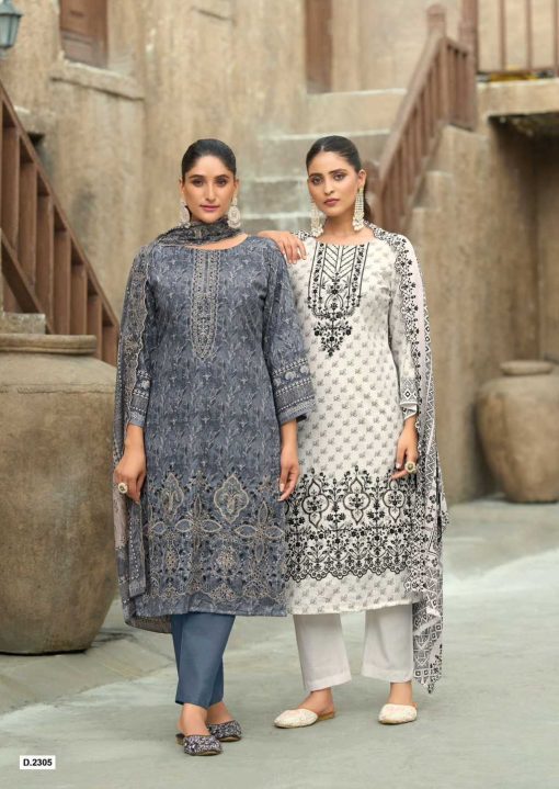 Shree Fabs Bin Saeed Lawn Collection Vol 23 Cotton Salwar Suit Catalog 6 Pcs - Image 5