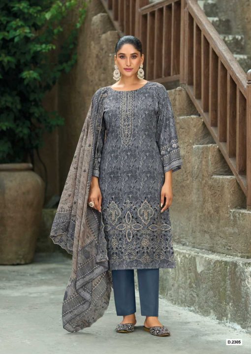 Shree Fabs Bin Saeed Lawn Collection Vol 23 Cotton Salwar Suit Catalog 6 Pcs - Image 6