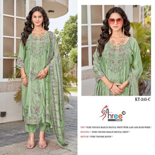 Shree Fabs KT 245 Viscose Salwar Suit Catalog 4 Pcs - Image 3