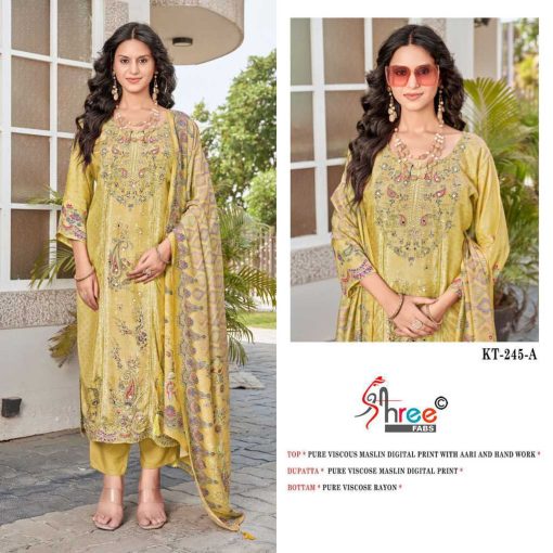 Shree Fabs KT 245 Viscose Salwar Suit Catalog 4 Pcs - Image 5