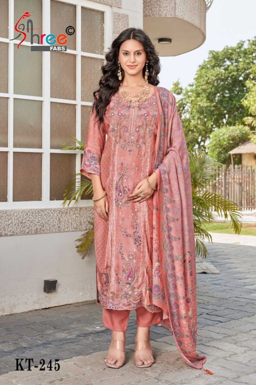 Shree Fabs KT 245 Viscose Salwar Suit Catalog 4 Pcs - Image 7