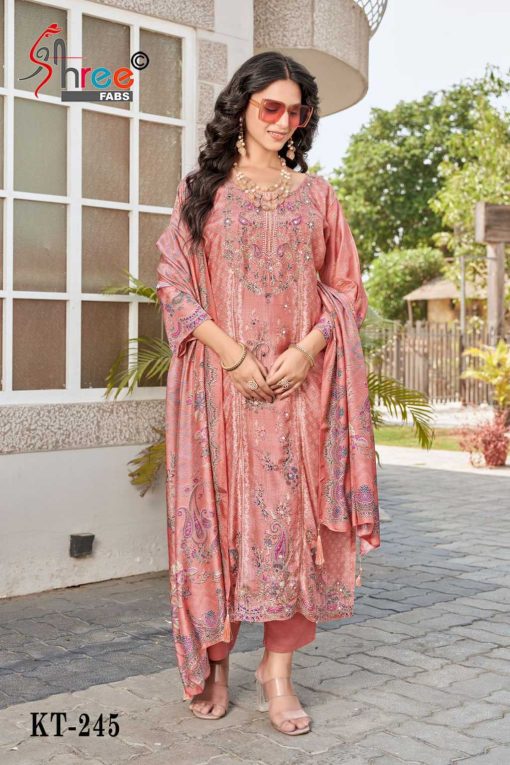 Shree Fabs KT 245 Viscose Salwar Suit Catalog 4 Pcs - Image 8