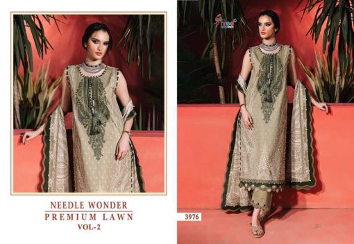 Shree Fabs Needle Wonder Premium Lawn Vol 2 Chiffon Cotton Salwar Suit Catalog 7 Pcs - Image 14