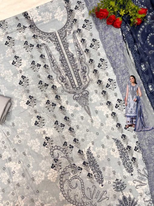 Shree Fabs Needle Wonder Premium Lawn Vol 2 Chiffon Cotton Salwar Suit Catalog 7 Pcs - Image 18