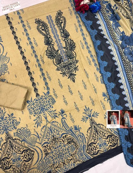 Shree Fabs Needle Wonder Premium Lawn Vol 2 Chiffon Cotton Salwar Suit Catalog 7 Pcs - Image 23