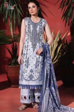 Shree Fabs Needle Wonder Premium Lawn Vol 2 Chiffon Cotton Salwar Suit Catalog 7 Pcs