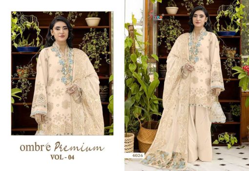 Shree Fabs Ombre Premium Vol 4 Cotton Salwar Suit Catalog 6 Pcs - Image 4