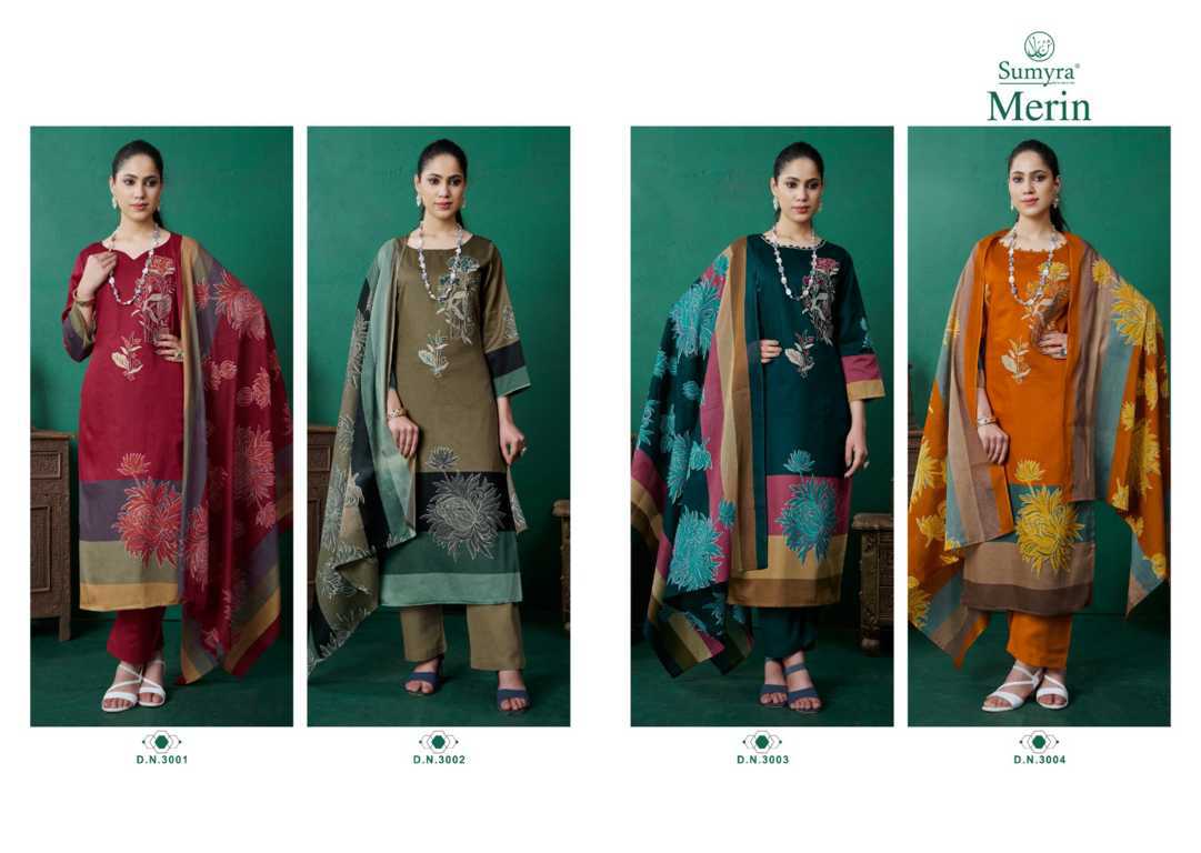 Sumyra Merin Pashmina Salwar Suit Catalog 4 Pcs (6) Sumyra Merin Pashmina Salwar Suit Catalog 4 Pcs - Image 7
