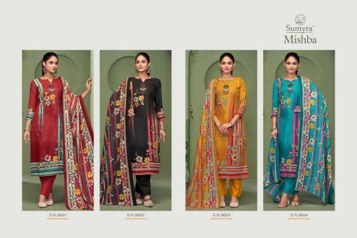 Sumyra Mishba Pashmina Salwar Suit Catalog 4 Pcs - Image 7