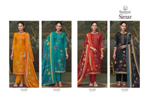 Sumyra Simar Pashmina Salwar Suit Catalog 4 Pcs - Image 7