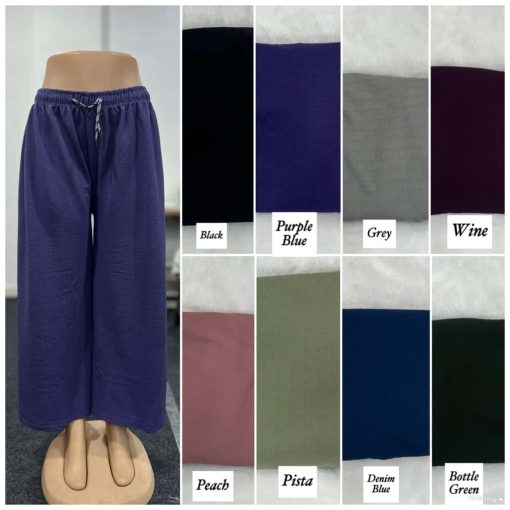 Textured Palazzo Wholesale Catalog 8 Pcs - Image 11