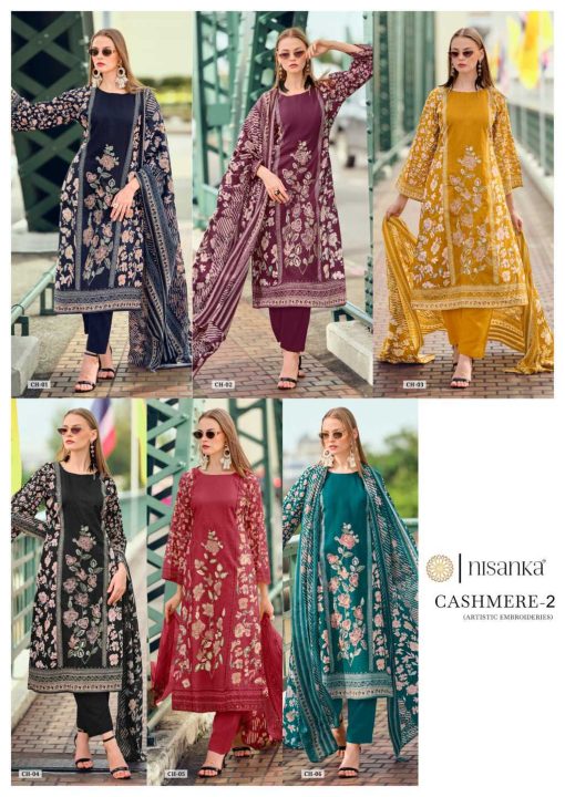 The Heritage Shop Cashmere Vol 2 Viscose Salwar Suit Catalog 6 Pcs - Image 20